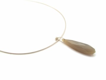Ketting grey chaldony