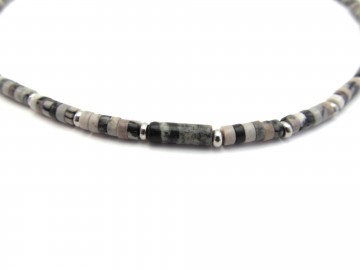 Ketting greystone Edelsteen