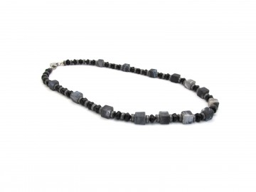 Ketting grijze agaat edelsteen