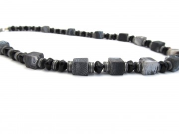 Ketting grijze agaat edelsteen