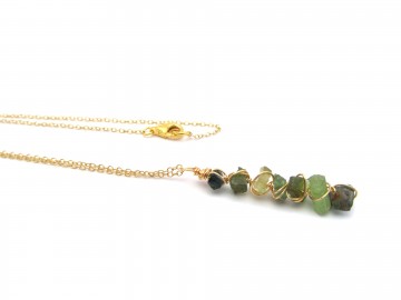 Ketting groene tourmalijn edelsteen10