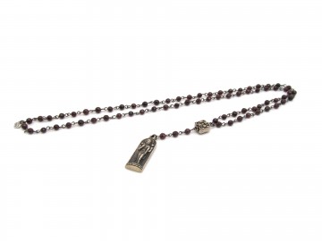 Ketting lakshmi  granaat