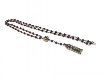 Ketting lakshmi  granaat