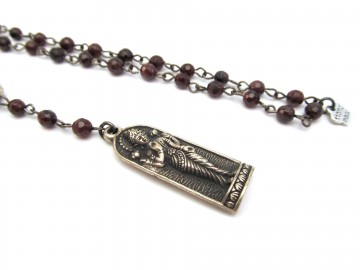 Ketting lakshmi granaat