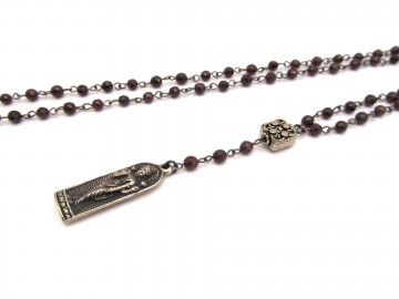 Ketting lakshmi  granaat edelsteen