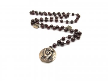 Ketting lotus granaat