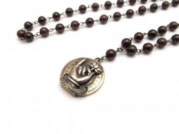 Ketting lotus granaat