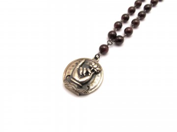 Ketting lotus granaat