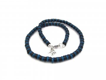 Ketting metallic blue