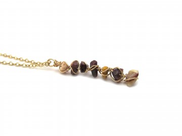 Ketting mookaite Roze