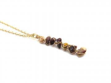 Ketting mookaite roze