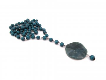 Edelsteen ketting Mos Agaat