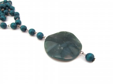 Edelsteen ketting Mos Agaat