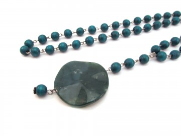 Edelsteen ketting Mos Agaat