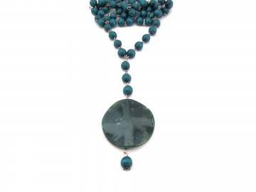 Ketting mos agaat Edelsteen