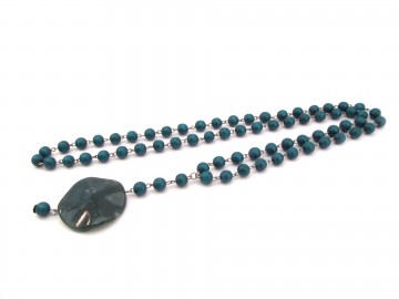 Edelsteen ketting Mos Agaat