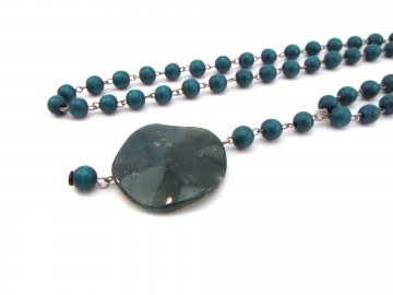 Edelsteen ketting Mos Agaat