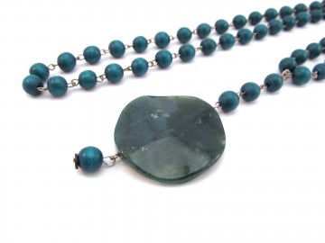 Edelsteen ketting Mos Agaat