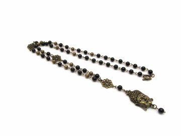 Ketting onyxboeddha11