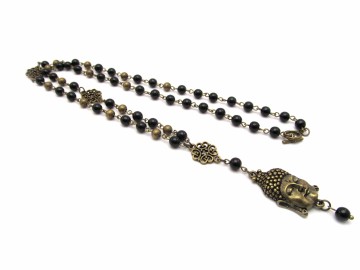 Ketting onyxboeddha13n