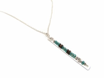 Ketting rechthoek zilver