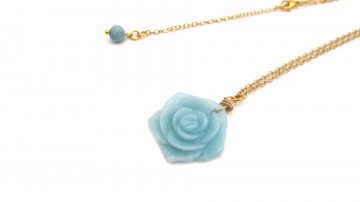 Ketting rose aventurijn