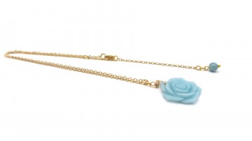 Ketting rose aventurijn