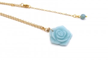 Ketting rose aventurijn