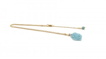 Ketting rose aventurijn