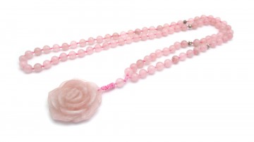 Ketting rose quartz rose