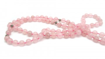 Ketting rose quartz rose