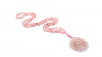 Ketting rose quartz rose