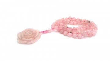 Ketting rose quartz rose