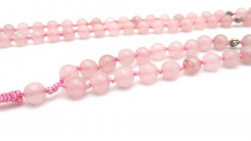 Ketting rose quartz rose