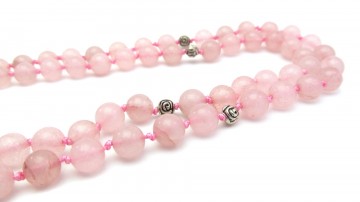 Ketting rose quartz rose