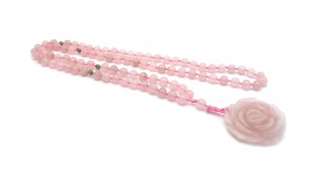 Ketting rose quartz rose