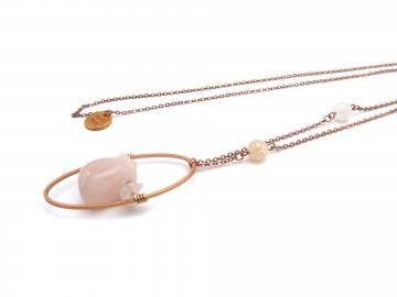 Ketting Rose Quartz Sweet pink