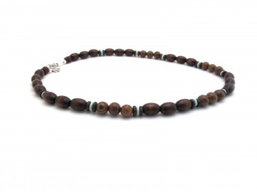 Ketting turquoise browny