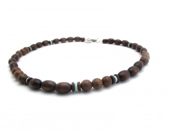 Ketting turquoise browny