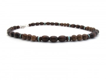 Ketting turquoise browny