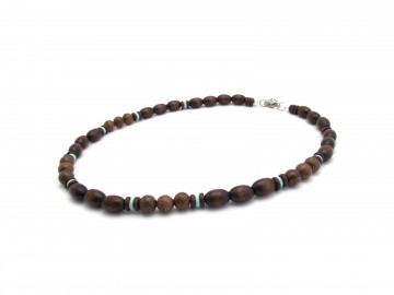 Ketting turquoise browny