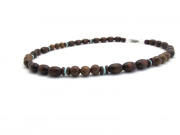 Ketting turquoise browny