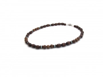 Ketting turquoise browny