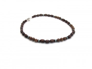 Ketting turquoise browny