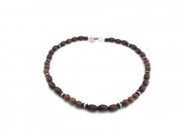 Ketting turquoise browny