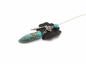 Ketting turquoise tand