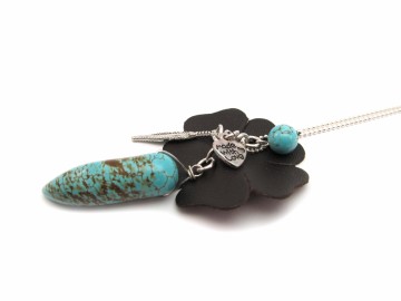 Ketting turquoise tand