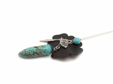 Ketting turquoise tand