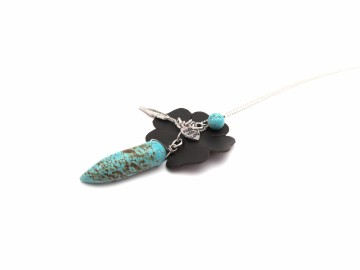 Ketting turquoise tand