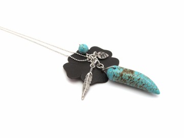 Ketting turquoise tand